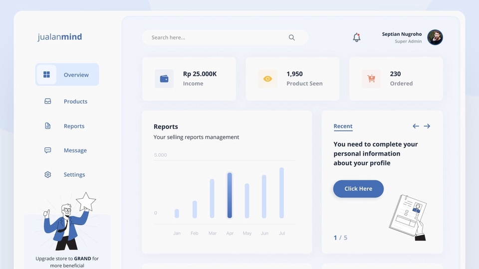 UI & UX Design - Pembuatan produk berbasis web maupun aplikasi mobile - 1