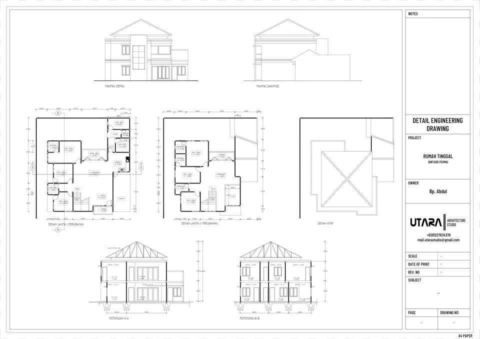 CAD Drawing - Gambar Kerja Autocad 2D - 2