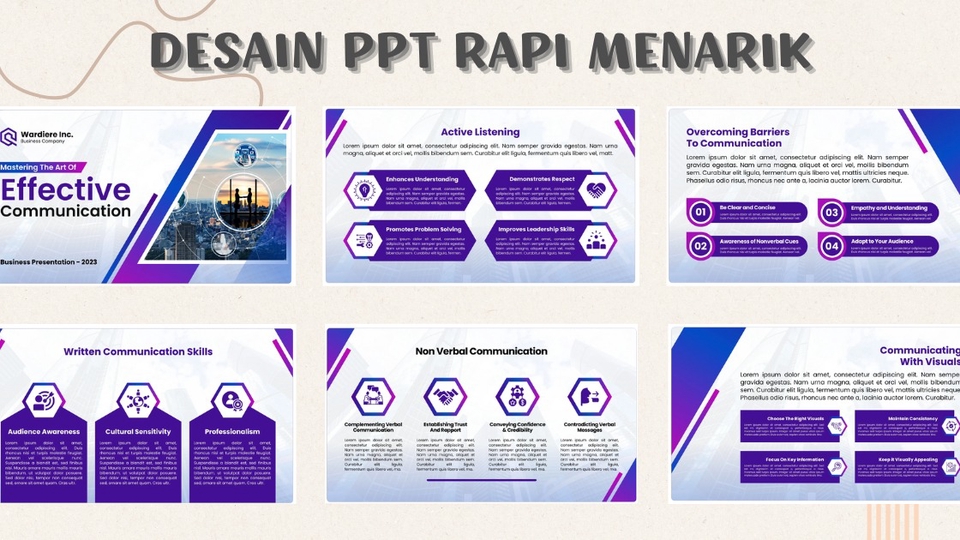 Jasa Pembuatan Presentasi / Desain PowerPoint - DESAIN PPT RAPI DAN MENARIK 