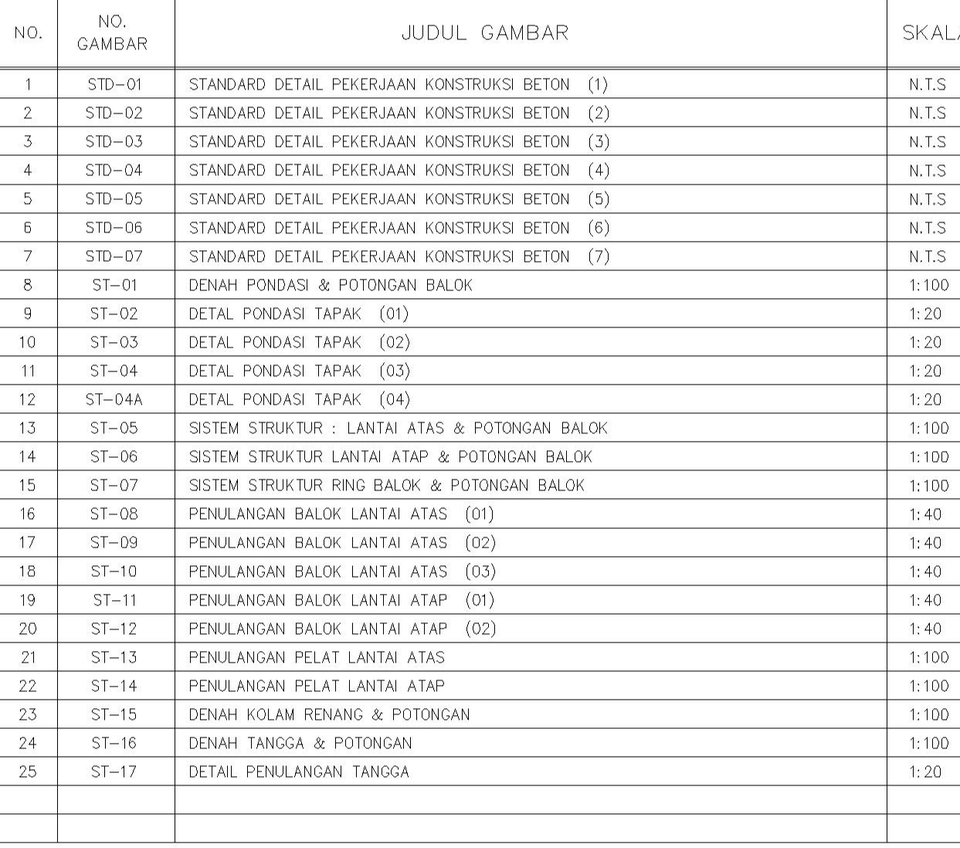 CAD Drawing - JASA GAMBAR 2D AUTOCAD - 13