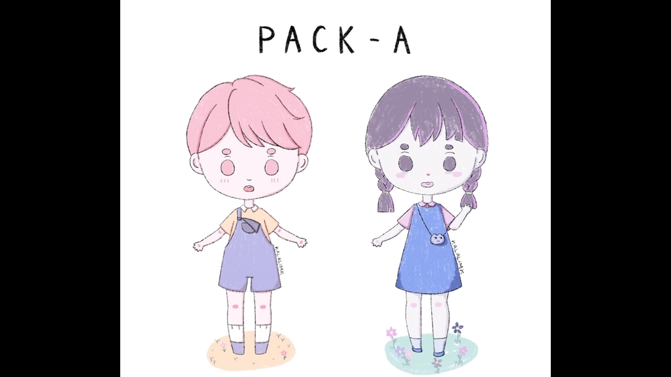 วาดภาพการ์ตูน - รับวาดตัวละครมาสคอต, ออริ, ภาพบุคคล SD/CHIBI | kalalimk ʕ•ᴥ•ʔノ♡ - 2