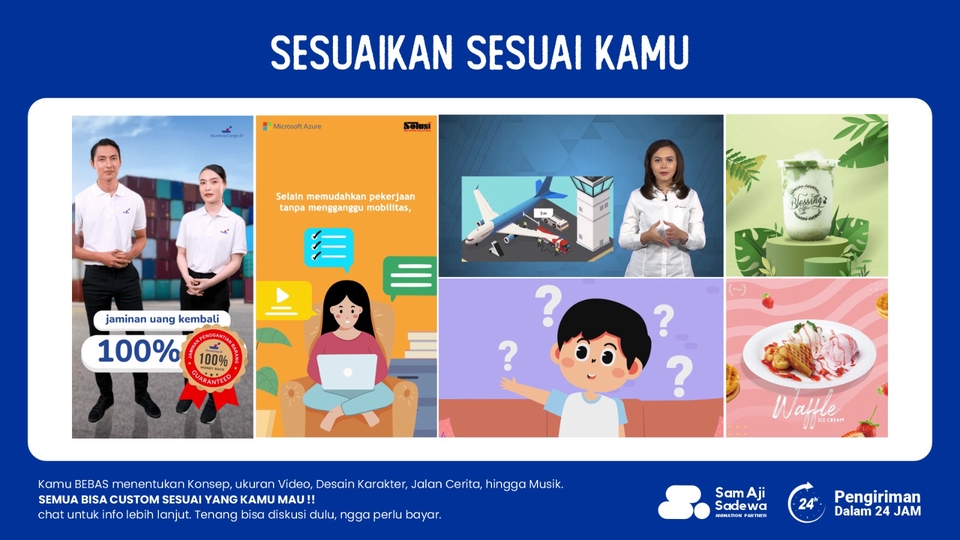 Jasa pembuatan video animasi 3d dengan karakter lucu dan unik untuk keperluan promosi dan branding