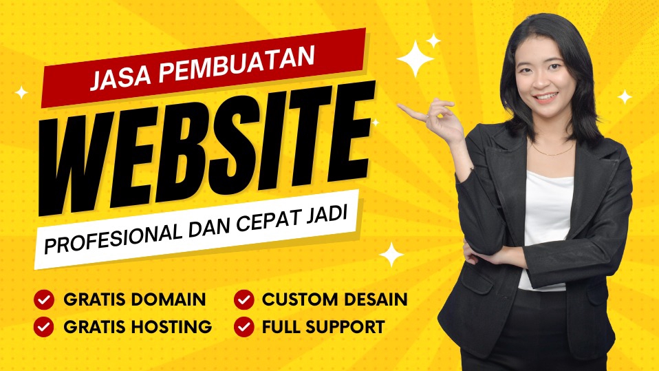 Jasa Pembuatan Website Profesional dan Cepat Jadi, Harga Terjangkau, Gratis Domain dan Hosting, Website Custom, Full Support, Buat Website Murah, Jasa Web Developer, WordPress, Toko Online, Company Profile, Blog
