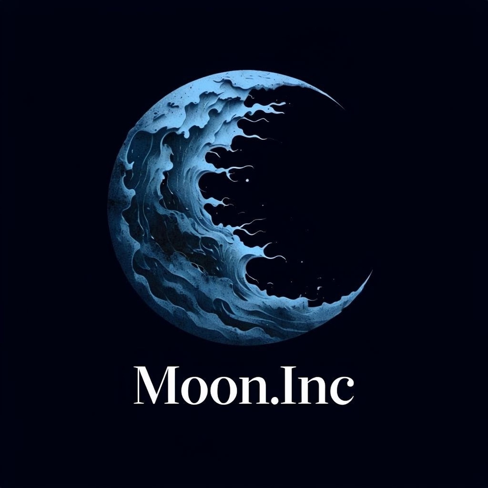 Logo Moon.Inc, desain logo perusahaan yang keren dan profesional