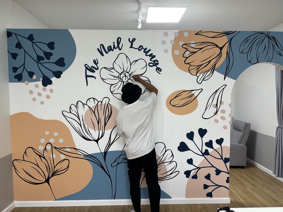 ออกแบบตกแต่งภายในร้านเล็บ The Nail Lounge รับออกแบบร้าน รีโนเวทบ้าน