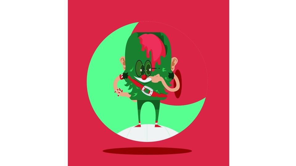 ภาพประกอบเวกเตอร์ - ออกเเบบ Vector Characters สไตล์ประหลาดๆ - 6