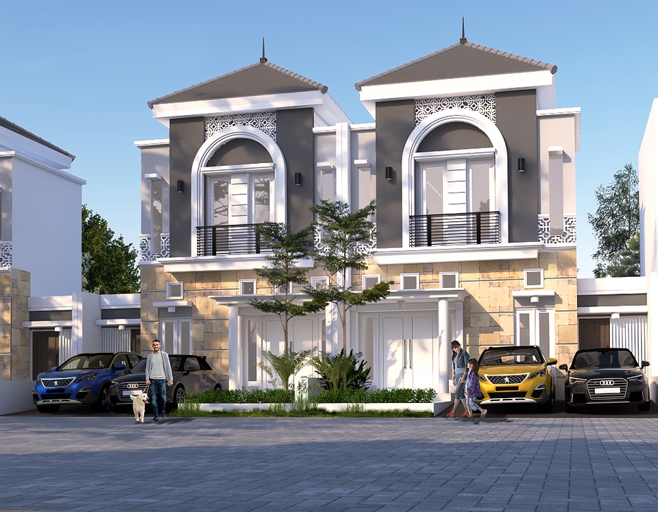 3D & Perspektif - JASA DESAIN 3D RUMAH TINGGAL,PERUMAHAN,GATE,TOKO,RUKO,RUMAH KOS,CAFE,DLL - 12