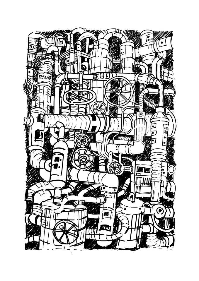 วาดภาพประกอบ - รับเขียนภาพประกอบลายเส้นสถาปัตยกรรม - 8
