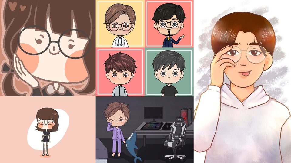 วาดภาพการ์ตูน - วาดการ์ตูน ลายเส้นน่ารัก - 1