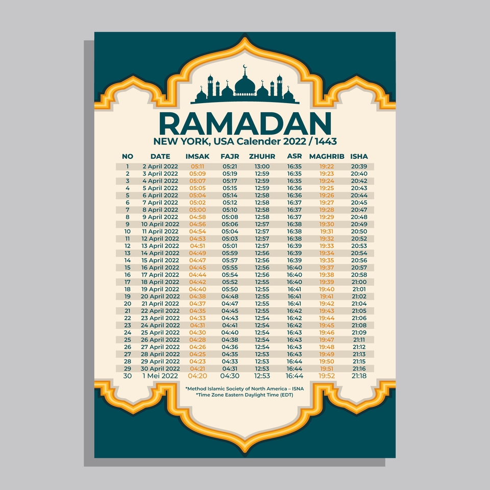 Digital Printing - Desain Imsakiyah/Jadwal Sahur dan Buka Puasa Ramadhan 1444 H untuk Perusahaan, Sekolah, Lembaga Lain - 25