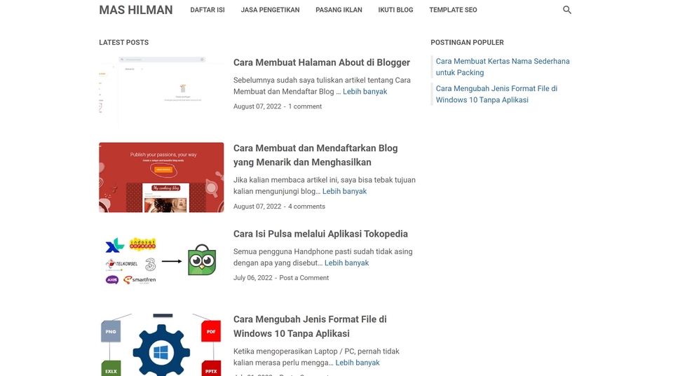 Web Development - Jasa Pembuatan Blog SEO Murah, Terjangkau dan Siap Pakai - 3