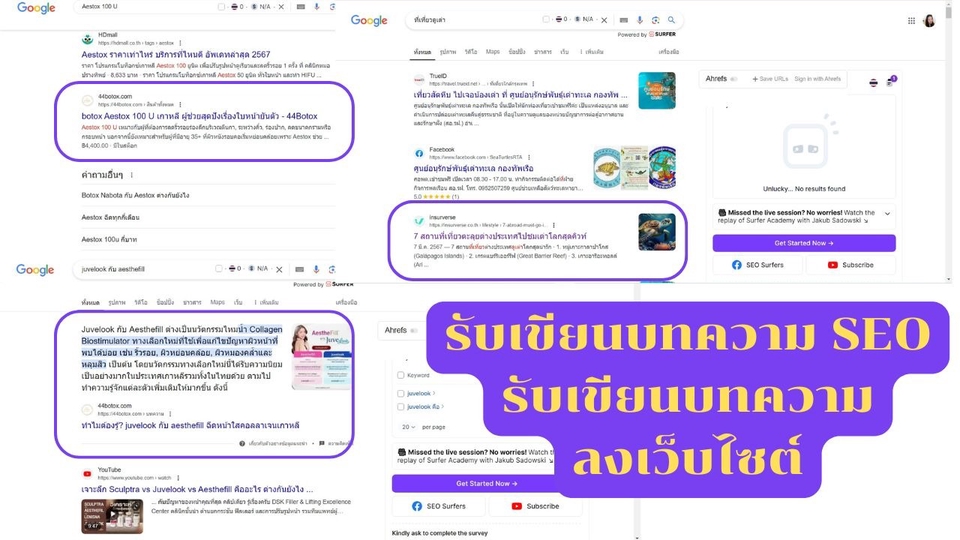 รับเขียนบทความSEO บทความคุณภาพสูง