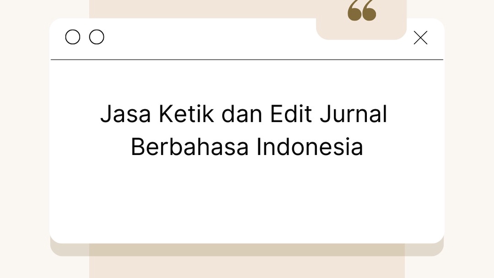 Jasa Pengetikan Online Cepat dan Akurat - Edit Artikel Sesuai Template Publikasi Jurnal