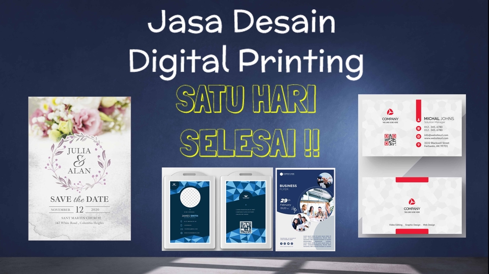 Digital Printing - SATU HARI SELESAI Jasa Desain Digital Printing & Jasa Edit Photo /Background SATU HARI SELESAI - 1