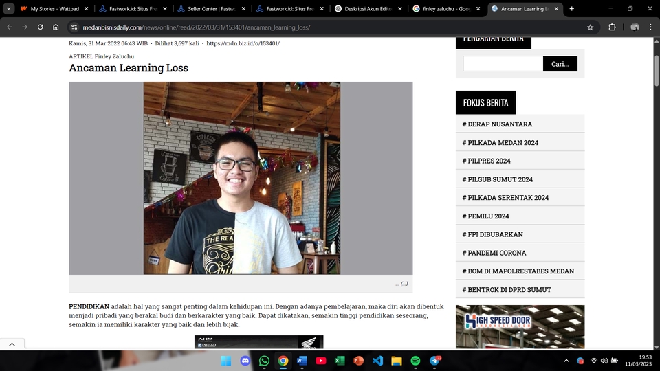 Jasa penulis artikel freelance di Indonesia, content writer profesional untuk pembuatan konten website dan media sosial.