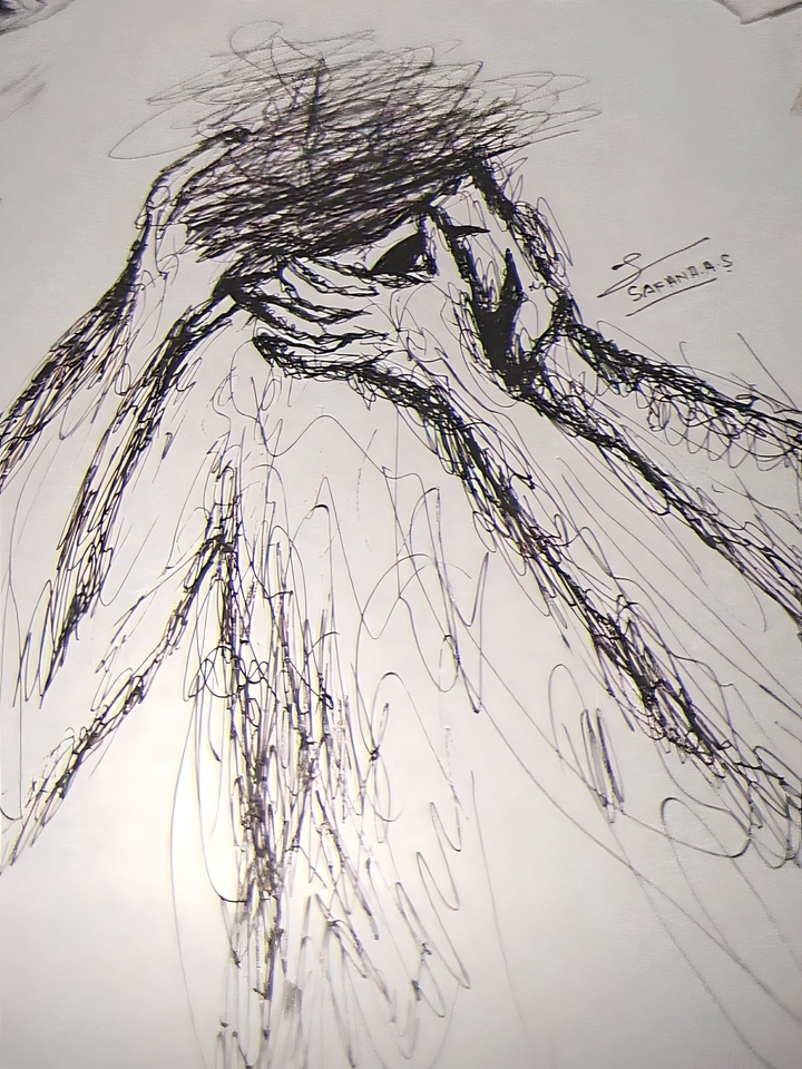 Jasa karikatur wajah hitam putih, gambar karikatur, desain vektor wajah.