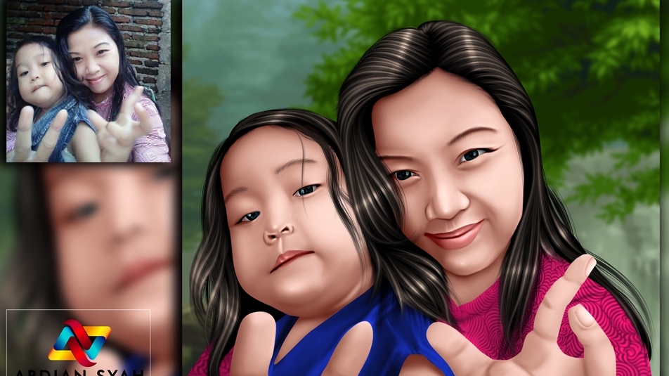 Edit Gambar & Photoshop - SMUDGE PAINTING AND CARICATURE - 6
