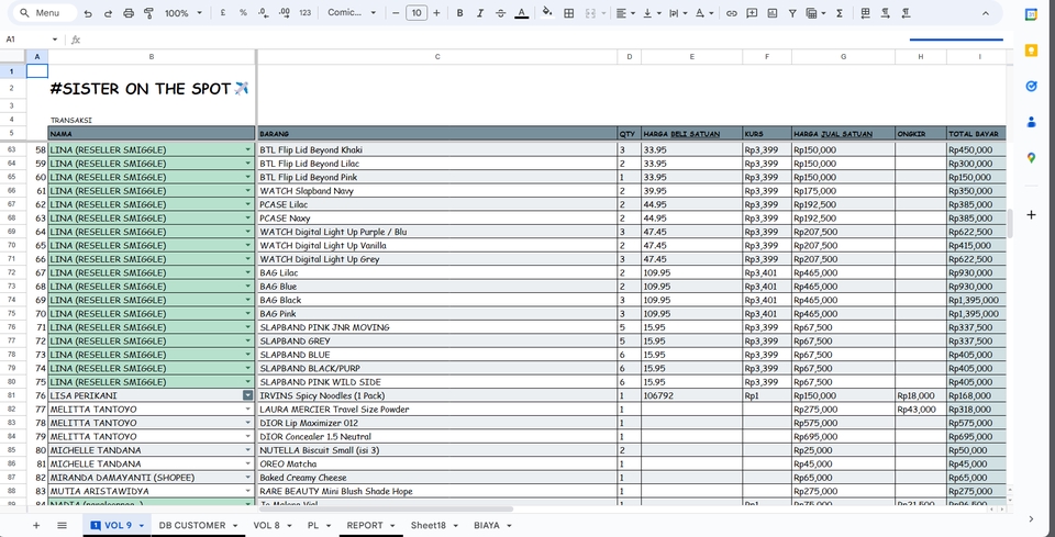 jasa custom serta problem solving excel dan spreadsheet sesuai ...
