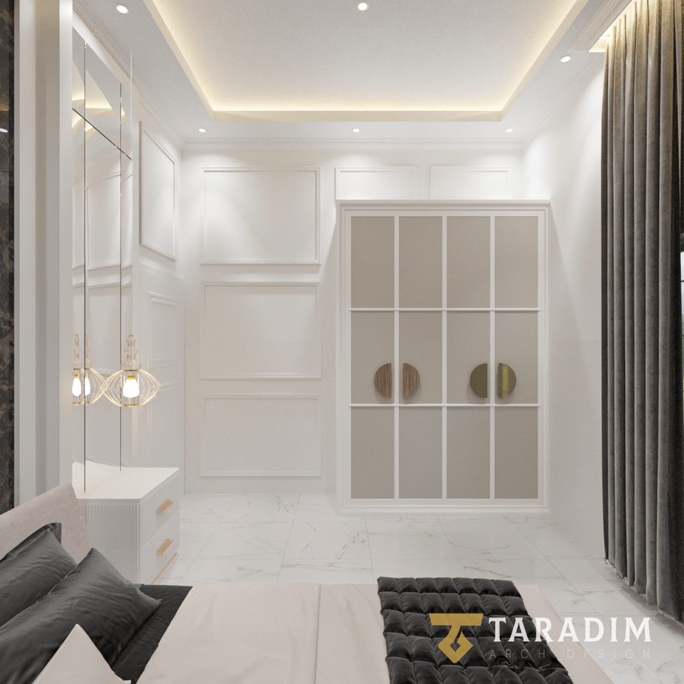 Jasa drafter interior desain minimalis modern dengan autocad