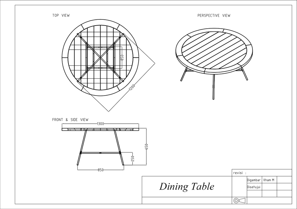 Desain Furniture - Jasa Shop Drawing atau Gambar Kerja Furniture 2D, 3D dan Rendering - 5