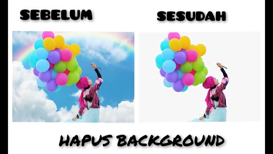 Edit Gambar & Photoshop - Hapus Background dan Edit Latar Background dengan Professional, High Resolusi dalam SEHARI! - 7