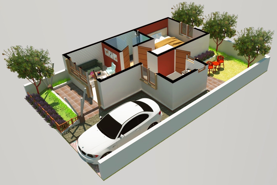 3D & Perspektif - 3D View Render Exterior & Interior - 3