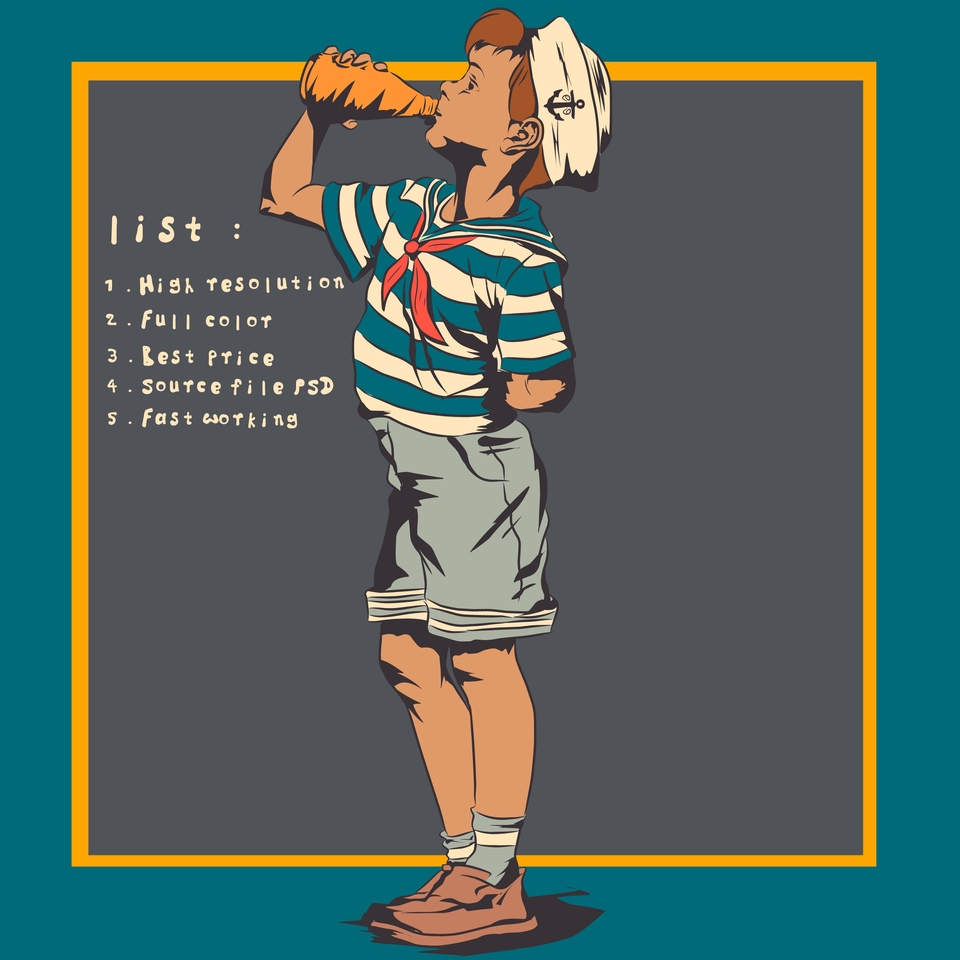 Gambar dan Ilustrasi - Desain Ilustrasi Vintage Retro - 4