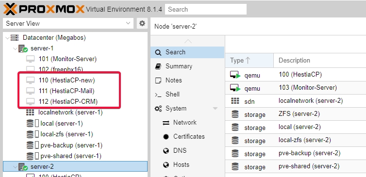 Jasa setting VPS, install VPS, dan backup data untuk server dengan sistem PROXMOX.