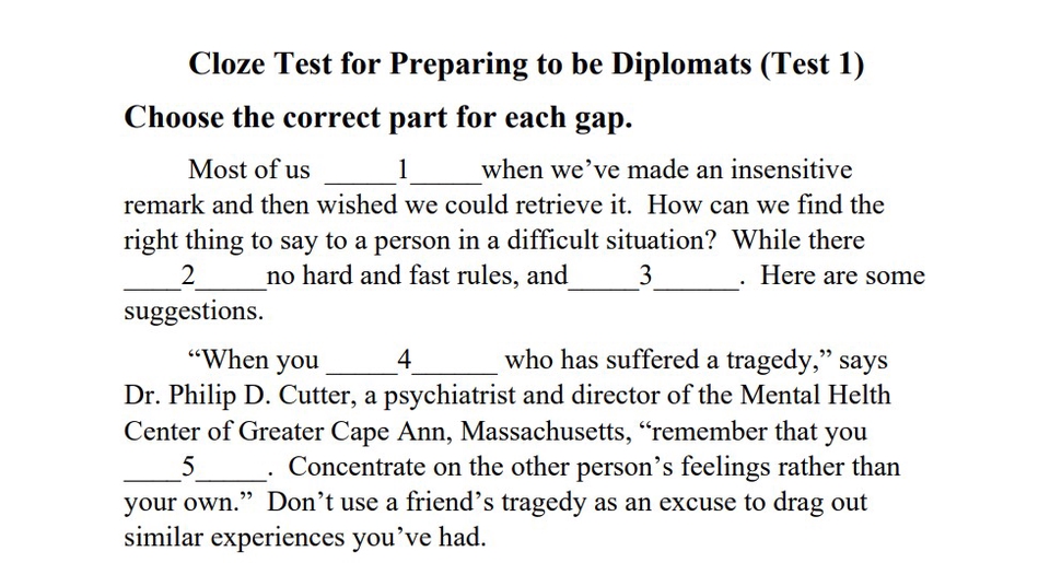 หาครูสอนพิเศษ ภาษาอังกฤษ แบบฝึกหัดภาษาอังกฤษ สำหรับเตรียมสอบ เป็นนักการทูต ภาษาอังกฤษ
