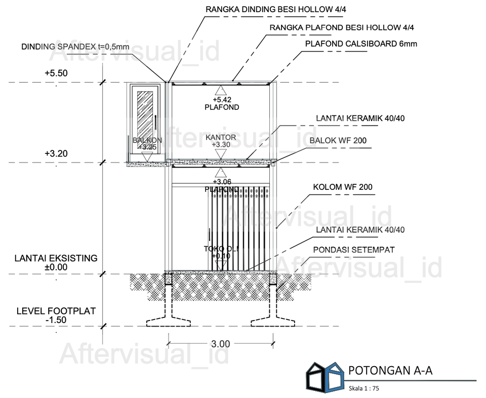 CAD Drawing - Desain CAD 2D Gambar Kerja, Gambar PBG, Layouting Perumahan dll - 3