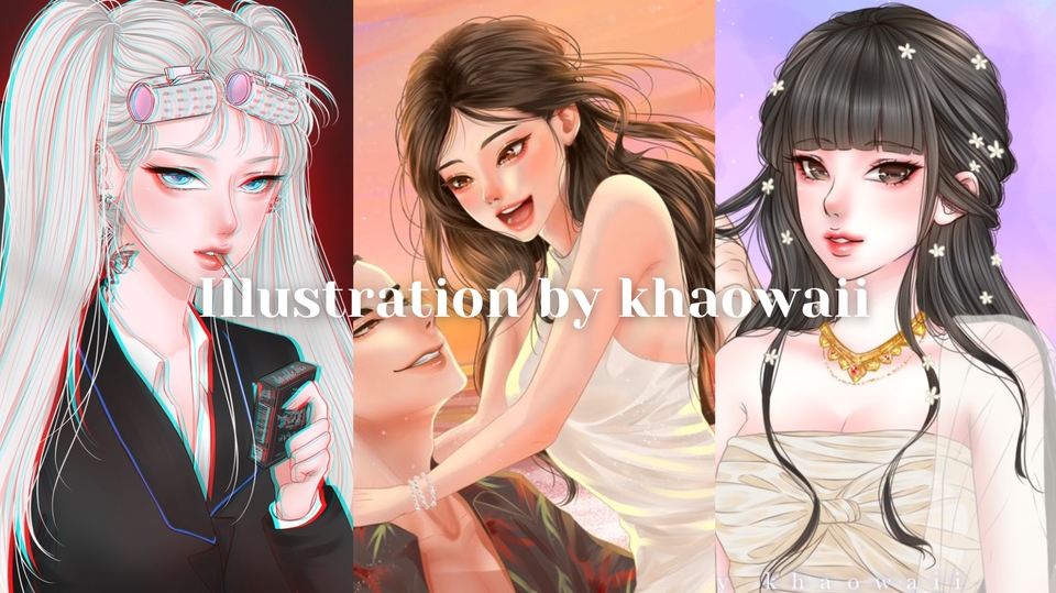 วาดภาพประกอบ - วาดภาพประกอบ ปกนิยาย Digital Painting และ Fanart - 1