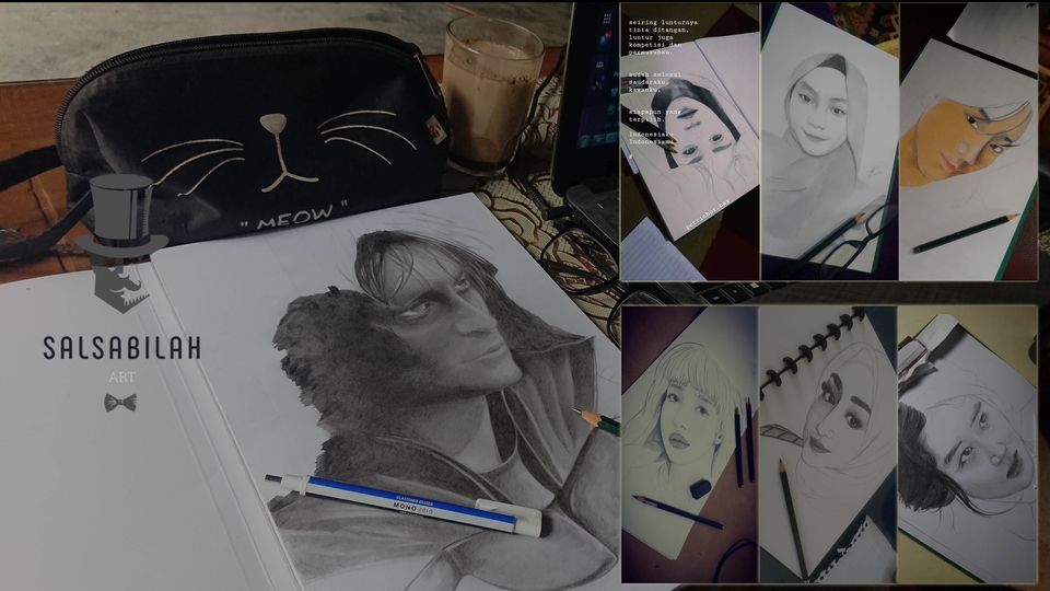 Gambar Potret - Lukisan Portrait Murah - 1
