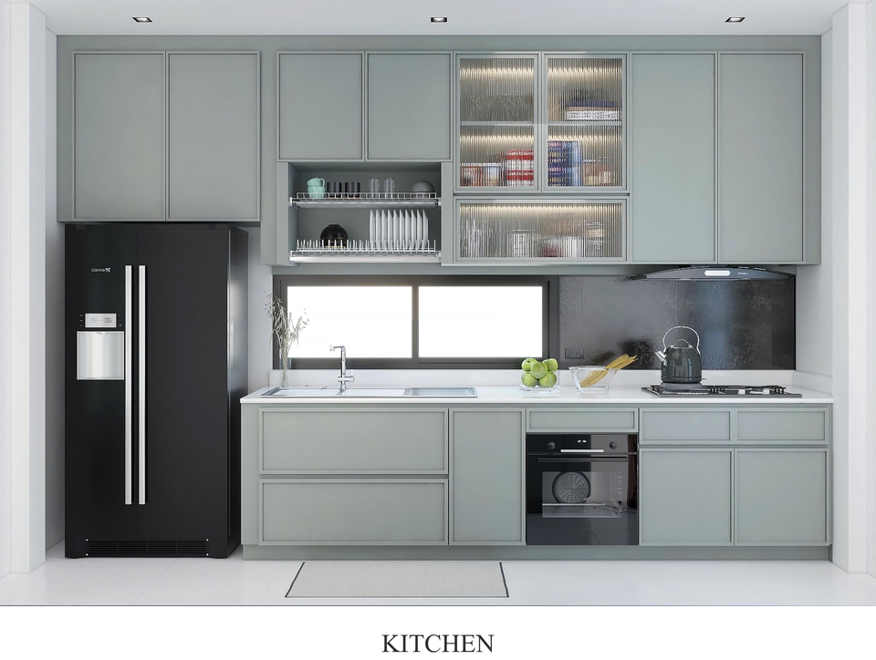 รับออกแบบตกแต่งภายในบ้านครัวสไตล์โมเดิร์น
