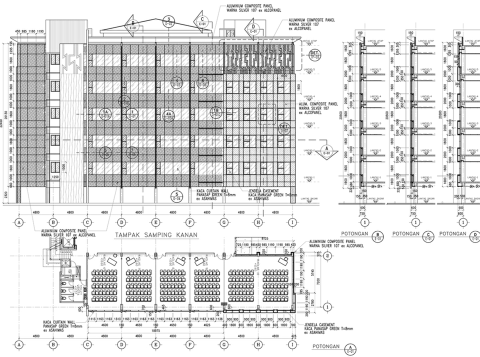 CAD Drawing - Jasa Desain Gambar 2D/3D Rumah Tinggal, Perkantoran, Interior, Eksterior - 17
