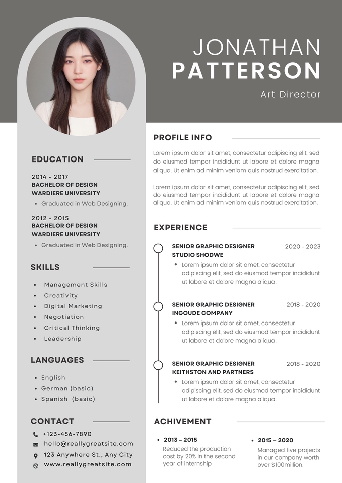 Portfolio & Resume - รับทำ CV / Resume ภาษาไทย - อังกฤษ - 5