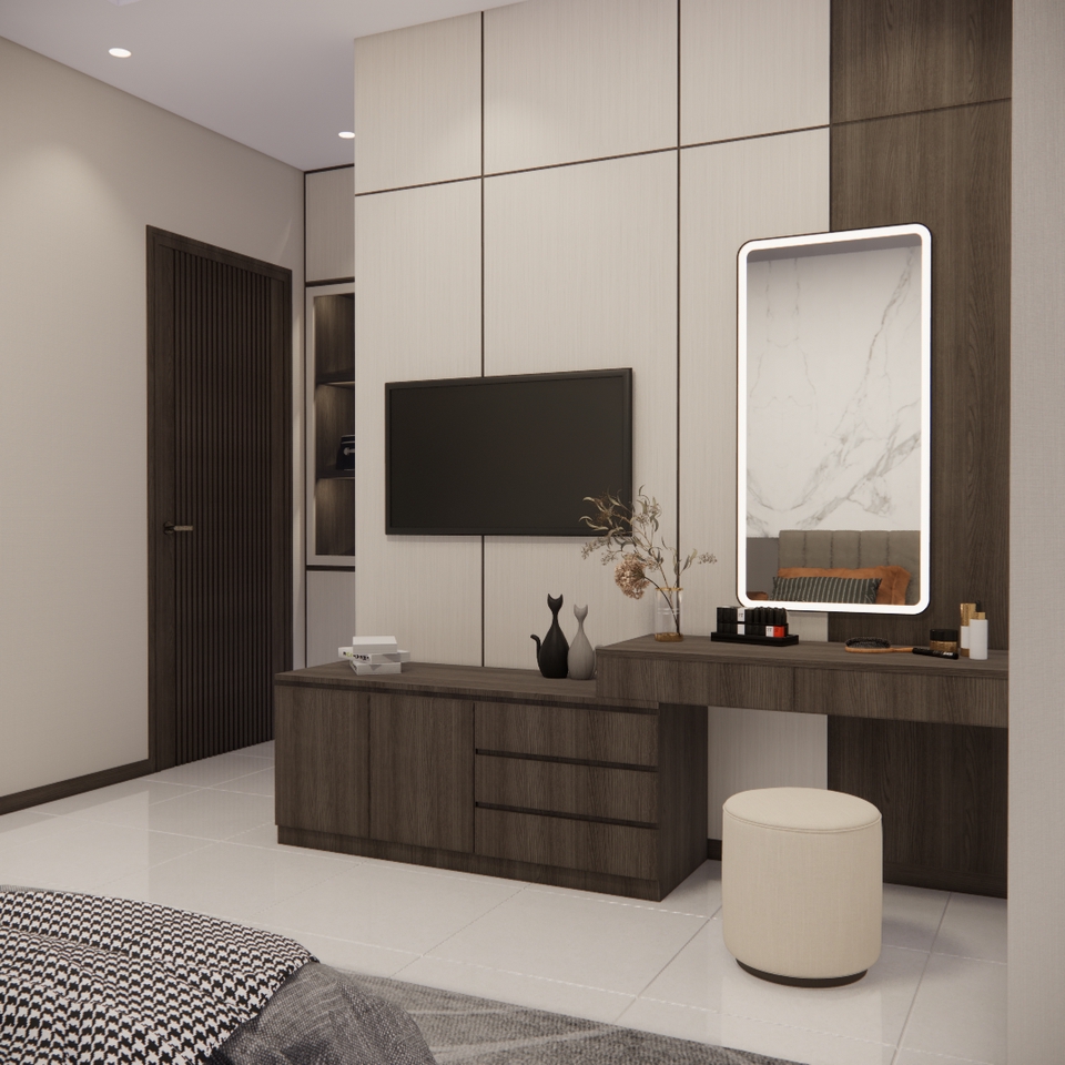 Jasa Desain Interior 3D Rumah Mewah Modern Minimalis