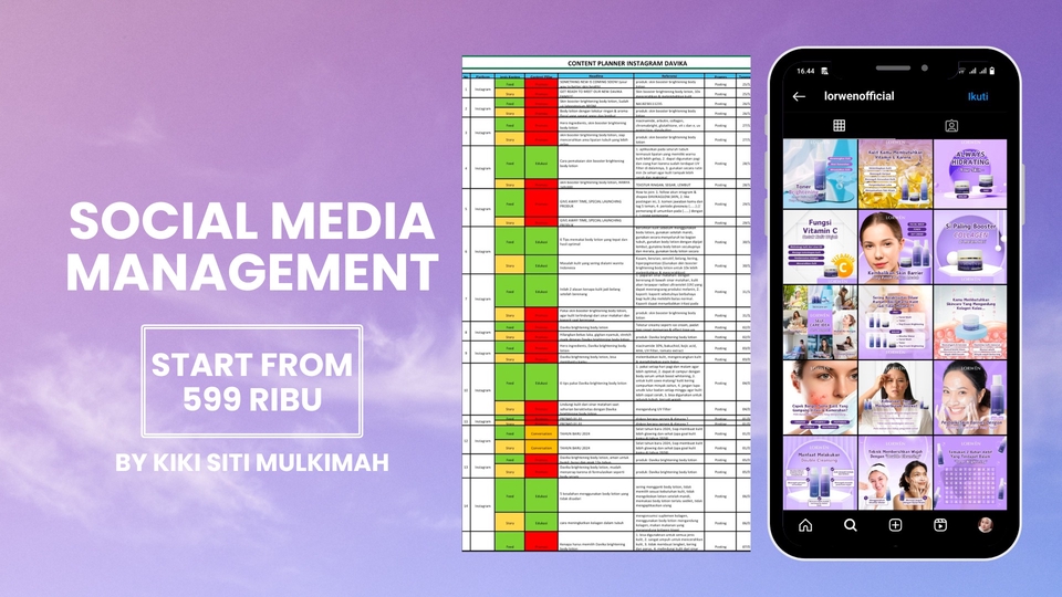 Jasa Digital Marketing / Pemasaran Online Terbaik - SOCIAL MEDIA MANAGEMENT - KONTEN INSTAGRAM