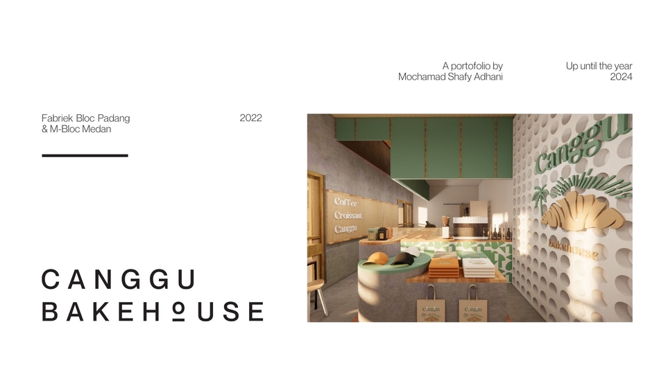 Desain interior kafe minimalis modern dengan desain interior dan eksterior 3D