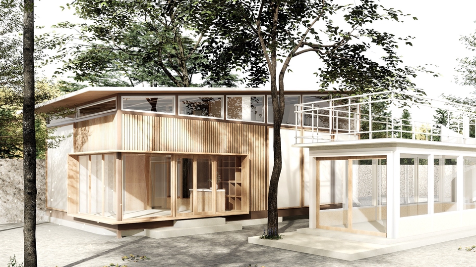 ออกแบบบ้านไม้โมเดิร์น สไตล์ญี่ปุ่น รับสร้างบ้าน รีโนเวทบ้าน