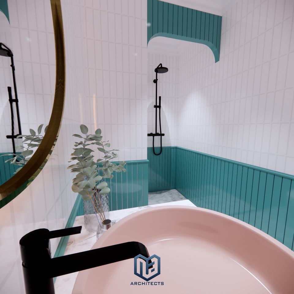 3D & Perspektif - Desain Interior 3D + Rendering dan Animasi - 3