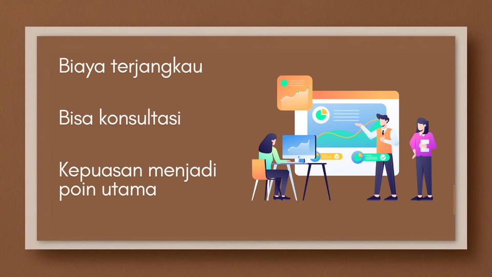 Jasa desain presentasi powerpoint profesional dan berkualitas, biaya terjangkau, bisa konsultasi, kepuasan menjadi poin utama.