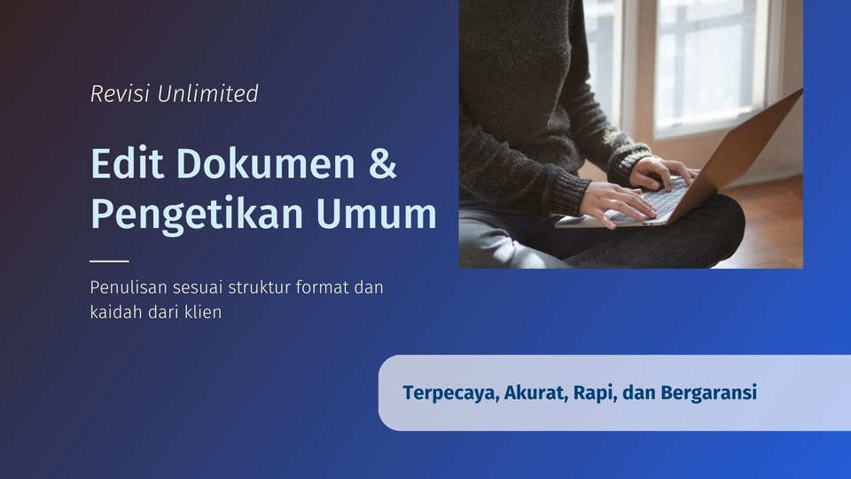 Pengetikan Umum - Jasa Edit Dokumen | Skripsi, Tesis, Disertasi, Jurnal, Proposal, dll | Gratis Revisi Unlimited - 1