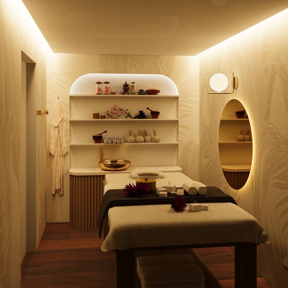 ออกแบบ 3d perspective รับทำภาพ 3d โมเดลบ้าน 3 มิติ ห้องนวดสปาหรู