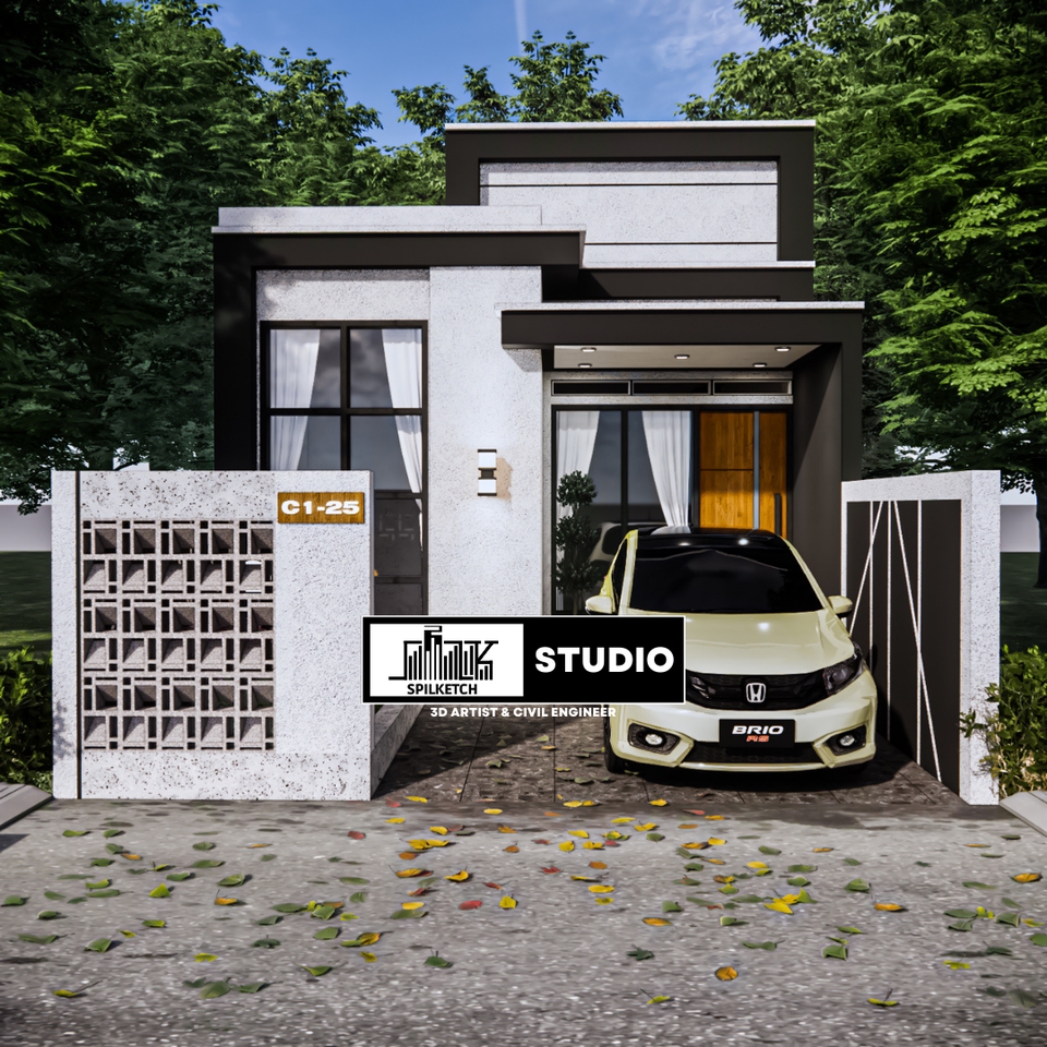 3D & Perspektif - Gambar Kerja, Gambar 3D Modelling Rendering, Gambar Struktur dan Gambar IMB - 6