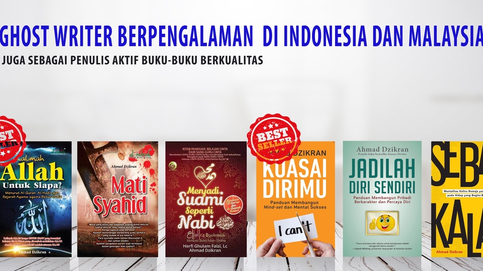Penulisan Konten - Jasa Ghost Writer (Berpengalaman di Indonesia & Malaysia) - 1