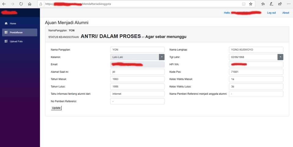 Web Development - Sistem Informasi Pengelolaan Alumni - 3