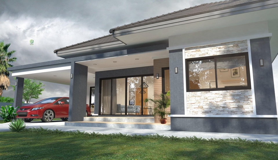 เขียนแบบวิศวกรรมและออกแบบโครงสร้าง - เขียนแบบบ้านพักอาศัย/ออกแบบบ้านพักอาศัย/ตกแต่งภายใน/คำนวนโครงสร้าง/เขียนดีเทลแบบขยาย/ประมาณราคา,BOQ - 3