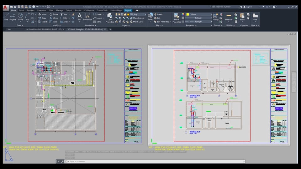 CAD Drawing - Jasa Gambar Instalasi Mekanikal Elektrikal & Plumbing ( MEP ) - 13