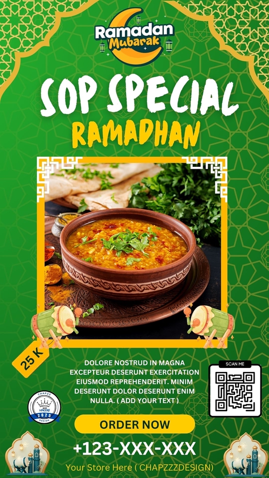 Banner Online - Design 5 Poster F&B sederhana Versi all and special Ramadhan - 7