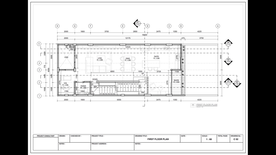 CAD Drawing - Gambar Kerja Autocad 2D : Arsitek, Struktur, MEP - 16